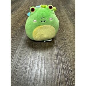 Squishmallows Wendy the Frog 3.5 inch Plush Backpack Clip Green Spotted Jazwares